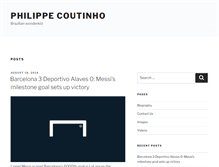 Tablet Screenshot of philippecoutinho.info